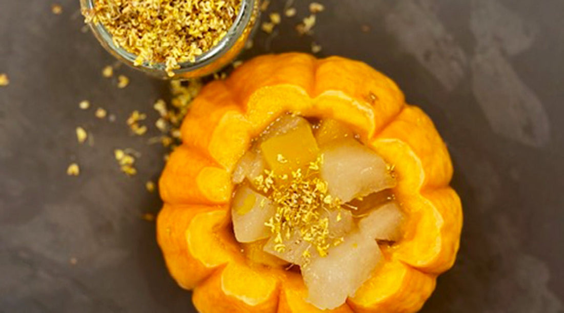 南瓜雪梨盅:萬聖節滋潤甜品 Pumpkin and Pear Dessert Bowl: A Moisturizing Halloween Treat