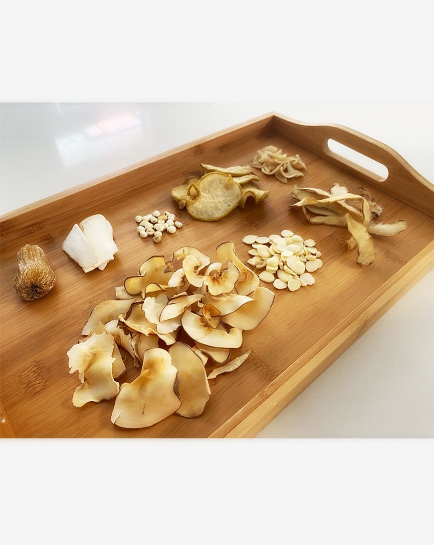 飲湯思源的川貝海底椰清熱湯湯料Ingredients of Sichuan Fritillary Bulb Sea Coconut Heat Relieve Soup Packet from Yum Tong C Yuen