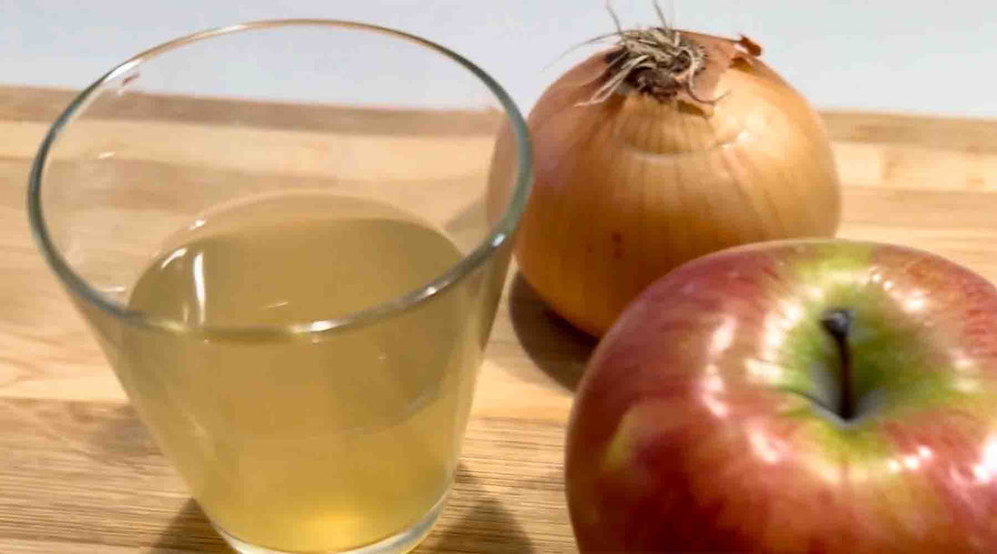 Apple Onion Drink – Natural Cough Remedy and Immune-Boosting Herbal Drink with Fresh Apples and Onions 蘋果洋蔥水 – 天然止咳與增強免疫力的養生飲品，搭配新鮮蘋果與洋蔥