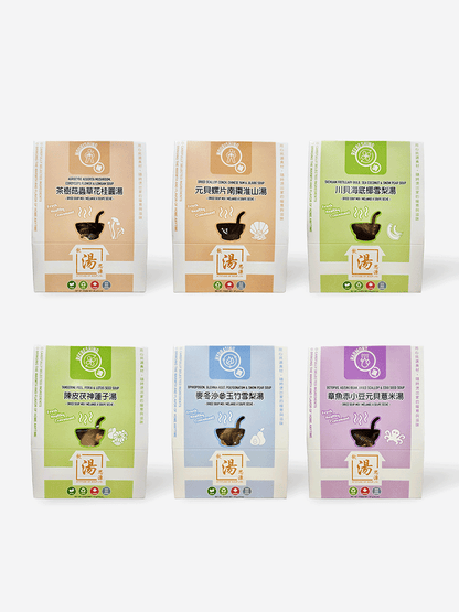 Night Owl Recovery Soup Set 經常捱夜湯包套裝 | Hong Kong–style nourishing soup pack collection made in Canada, designed to support late-night recovery and vitality. 港式滋補湯包套裝，加拿大製造，專為經常熬夜或疲勞人士調理氣血、補充元氣。
